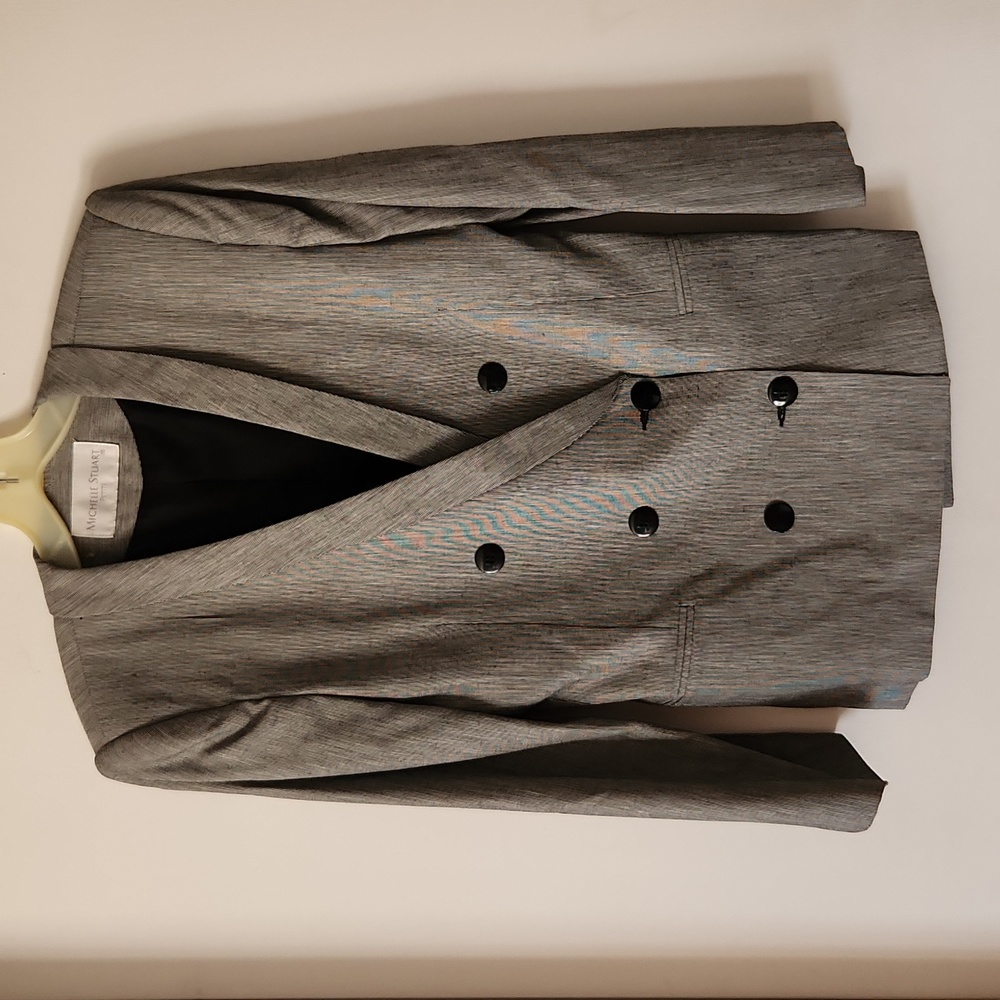 Michelle Stuart 2pc Gray Suit 10P
